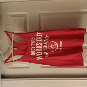 Workout Tank|Red|Size Large